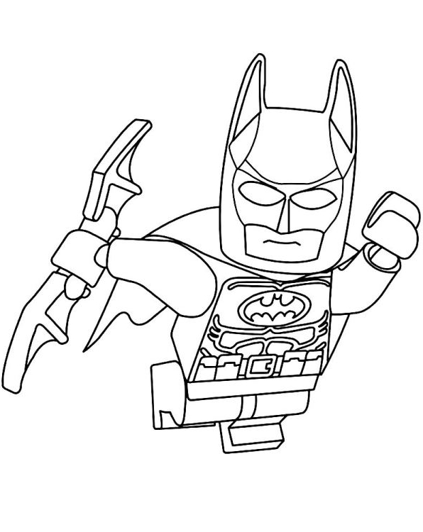 Dibujo 4 de Lego Batman para colorear