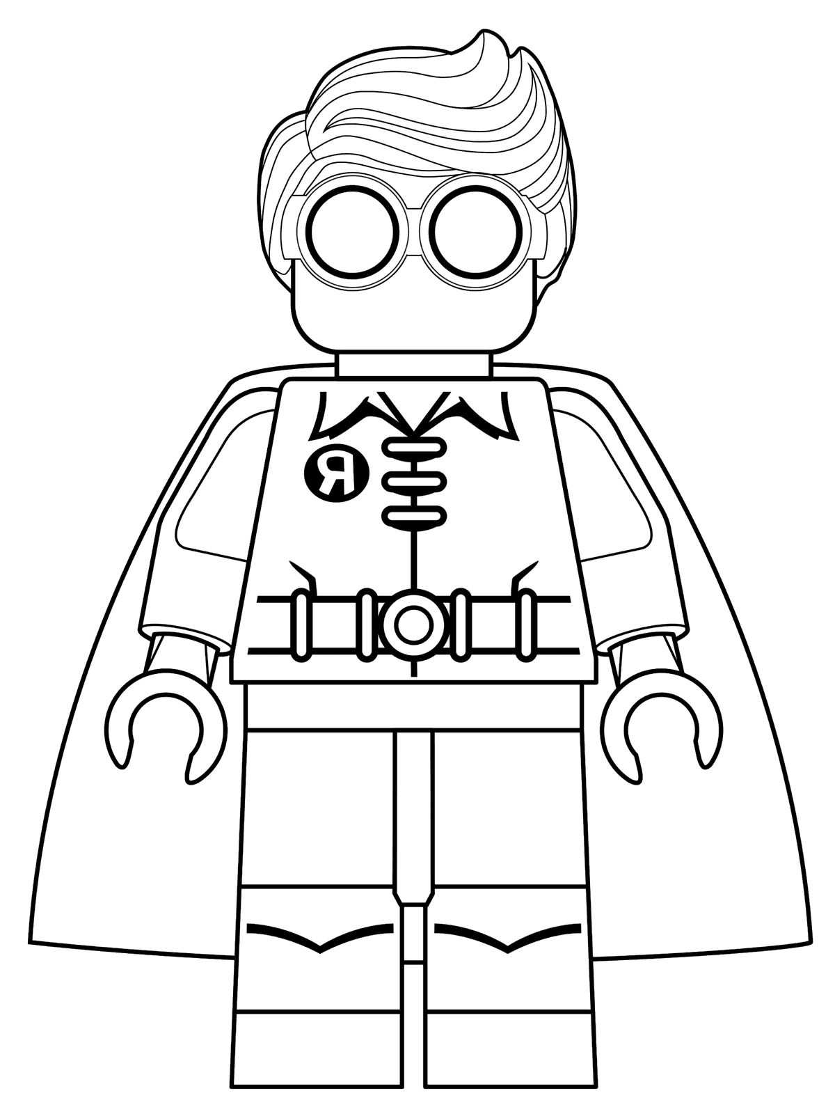 Lego Batman 5 dibujo para imprimir y colorear