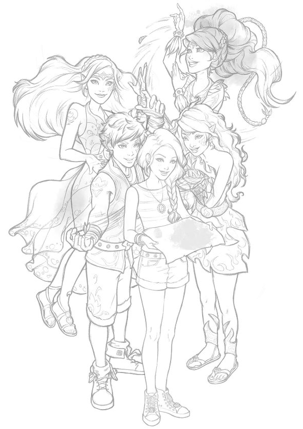 Dibujo 5 de Lego Elves  para imprimir y colorear