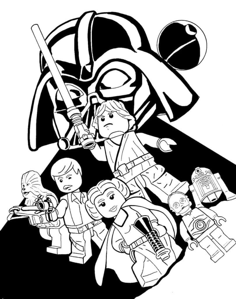 Star Wars 03 from Lego Star Wars coloring pages to print and coloring