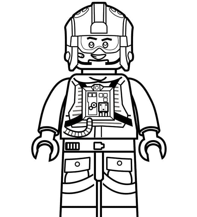 Dibujo de Star Wars 12 de Lego Star Wars para imprimir y colorear
