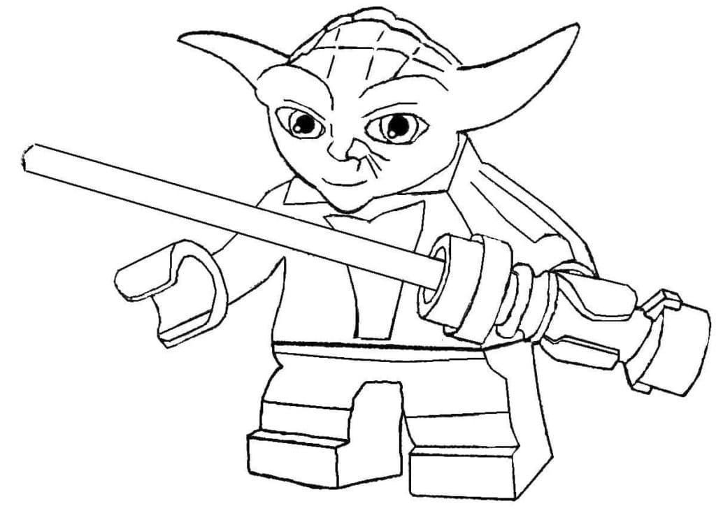 Coloriage de Star Wars 14 de Lego Star Wars  imprimer et colorier