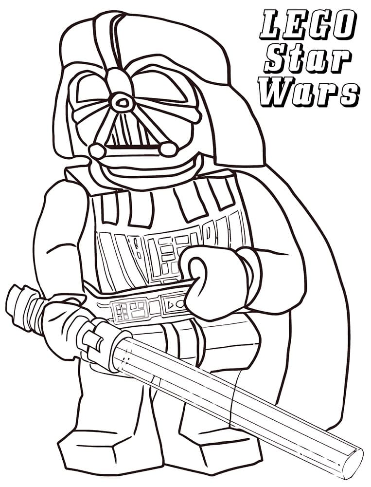 Disegno di Star Wars 17 di Lego Star Wars da stampare e colorare