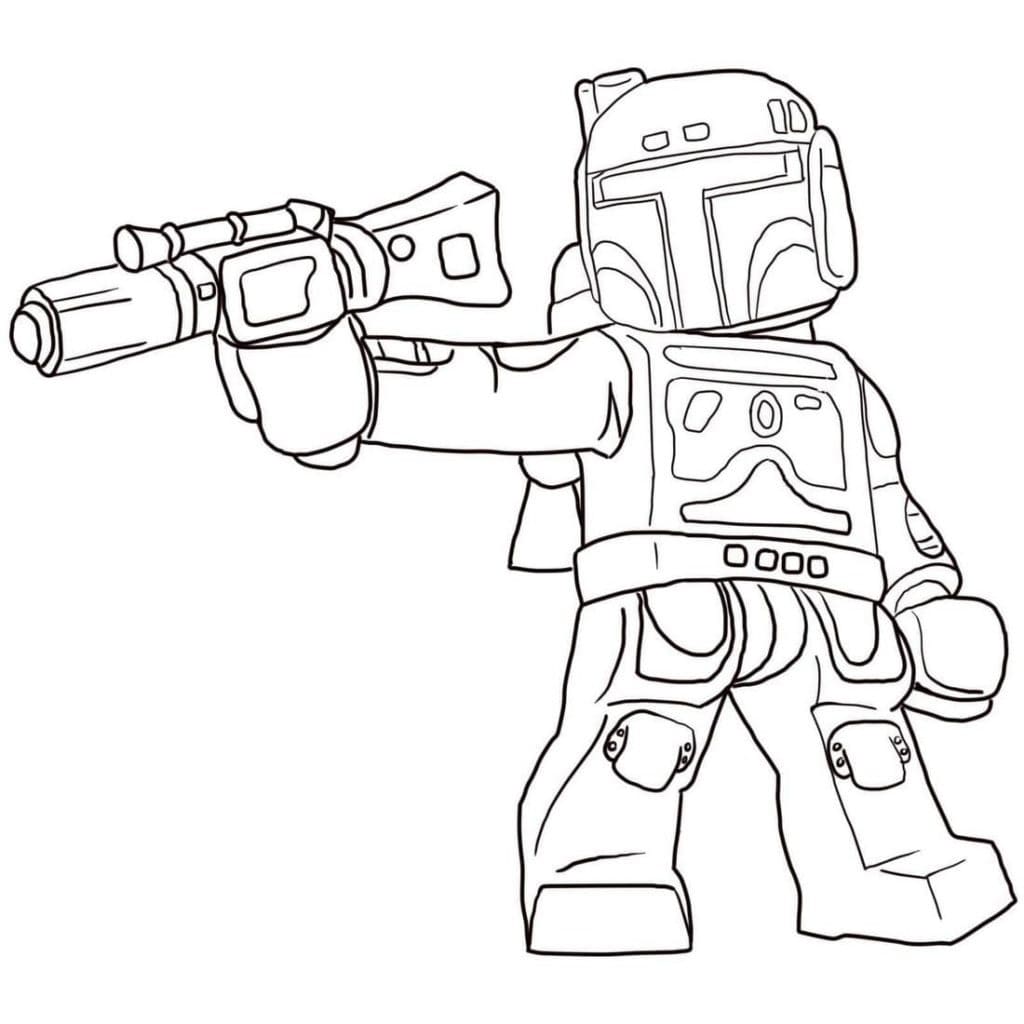 Dibujo de Star Wars 19 de Lego Star Wars para imprimir y colorear