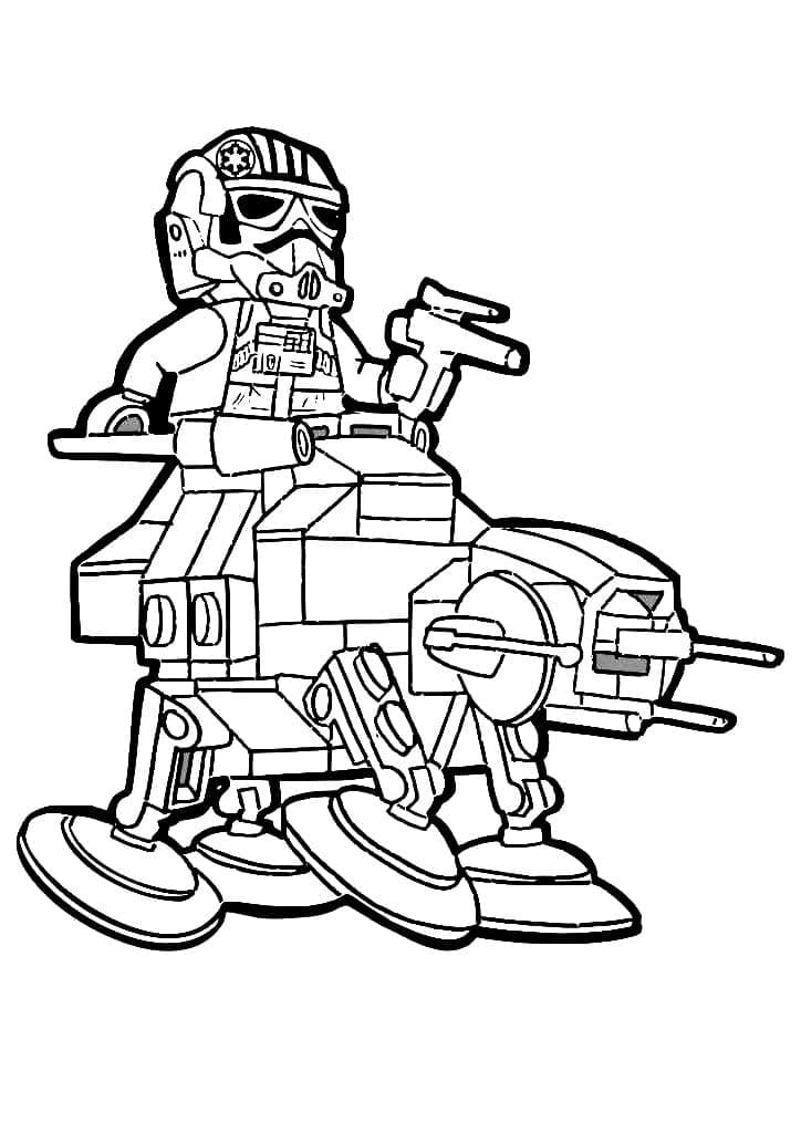 Dessin de Star Wars 22 de Lego Star Wars à imprimer et colorier