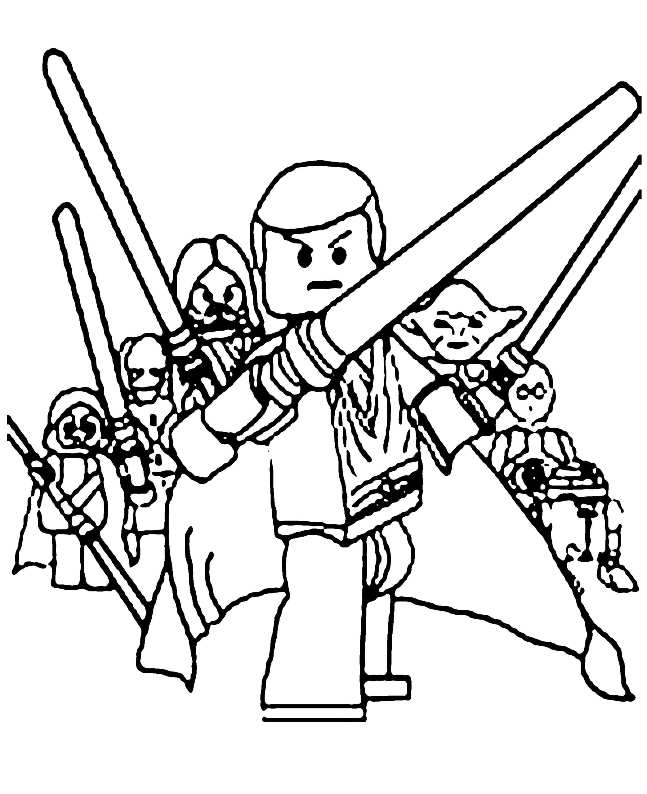 Drawing of Star Wars 39 from Lego Star Wars to print and coloring