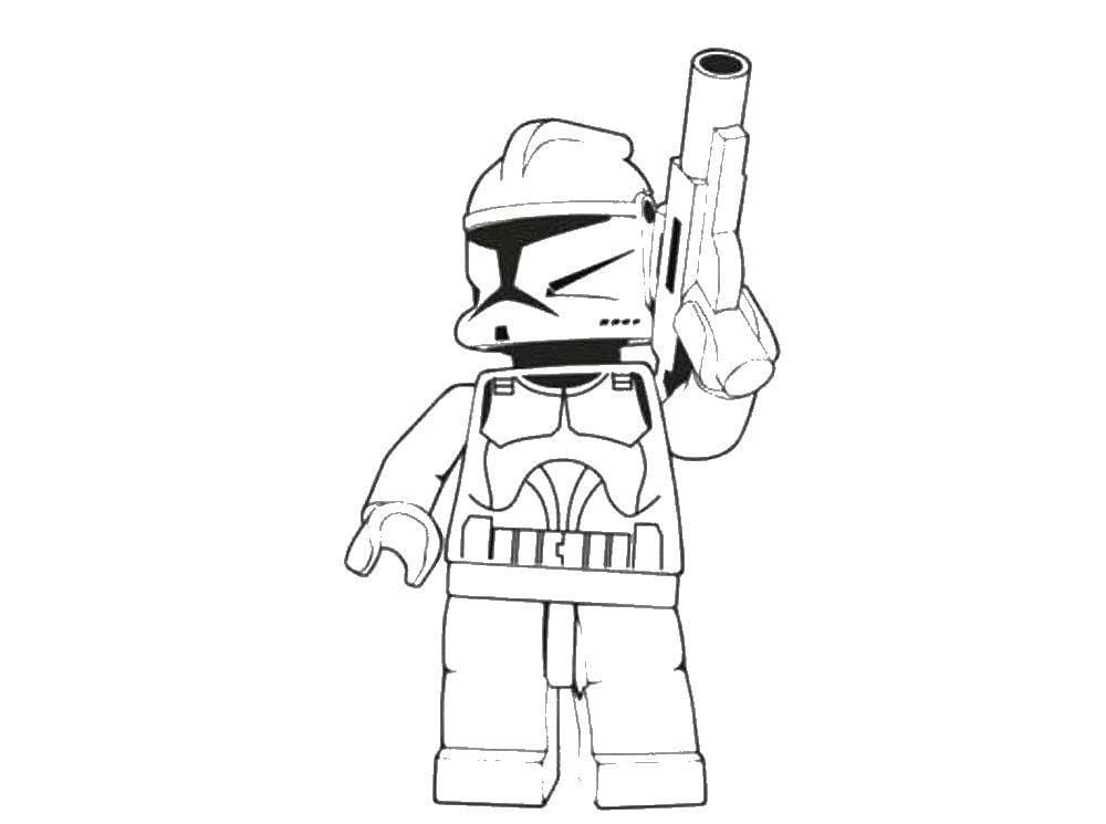 Dibujo de Star Wars 47 de Lego Star Wars para imprimir y colorear