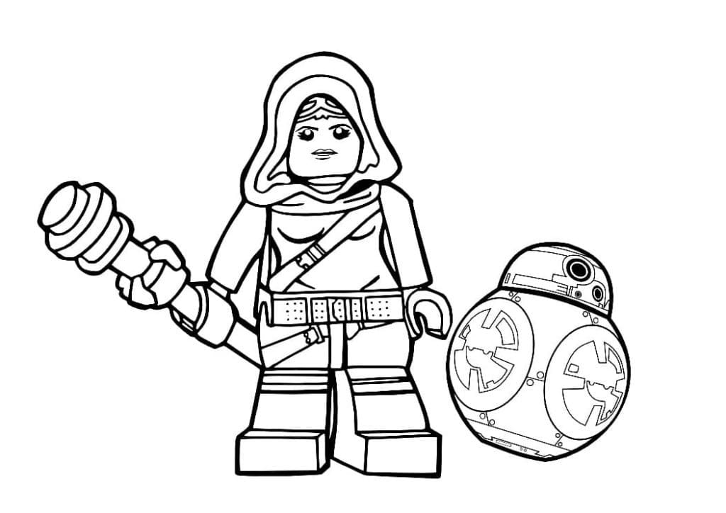 Dibujo de Star Wars 49 de Lego Star Wars para imprimir y colorear