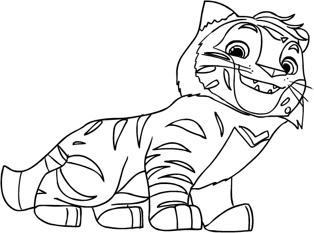 Leo & Tig coloring page - Drawing 3