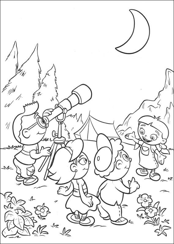 Drawing 4 of the Little Einsteins to print and color