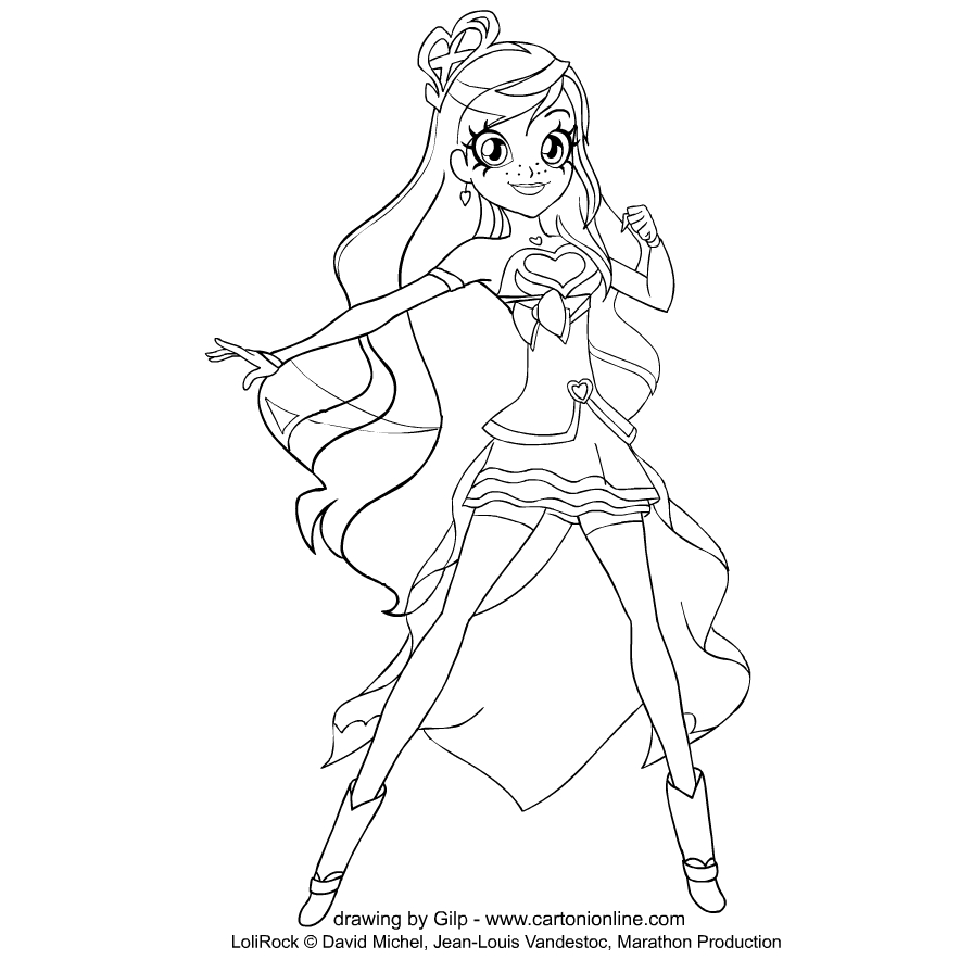Iris  von LoliRock coloring page to print and coloring