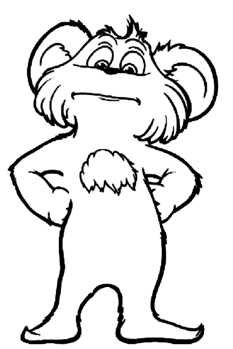 Drawing 3 from Lorax coloring page to print and coloring