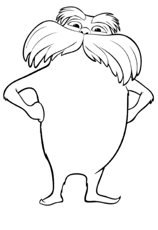 Drawing 5 from Lorax coloring page to print and coloring