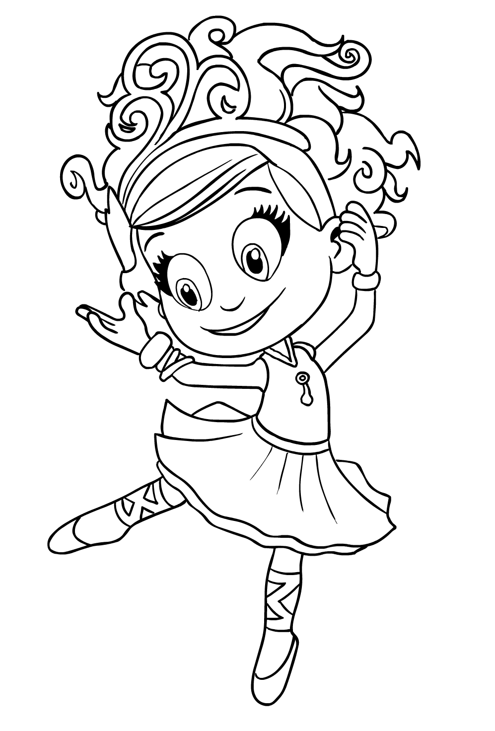 Luna Petunia 3 coloring page to print and color