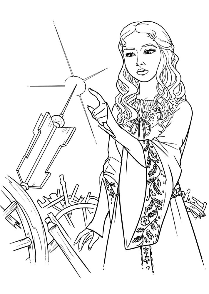   Maleficent coloring page to print and coloring - Drawing 2