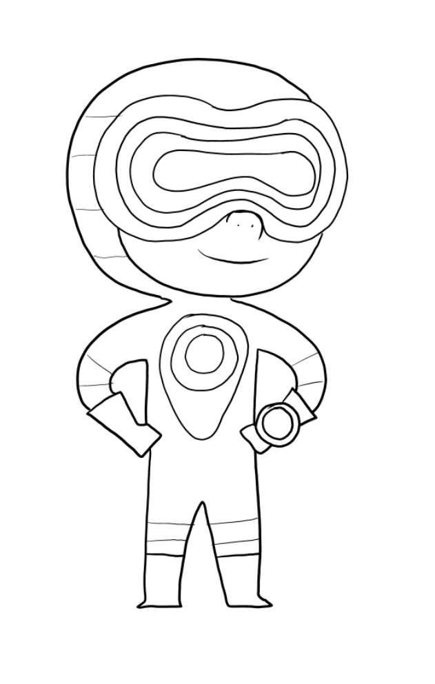 Thermo Meteoheroes coloring page to print and coloring