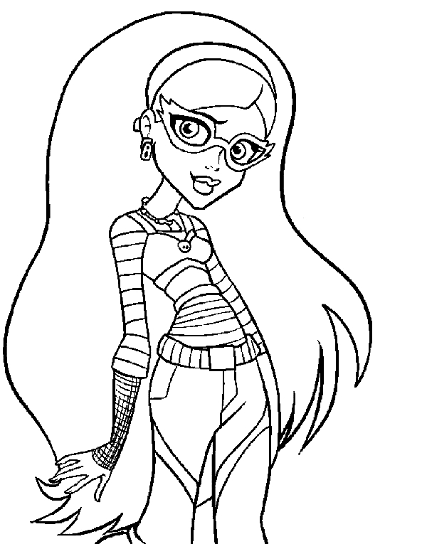 Drawing 14 from Monster High coloring page