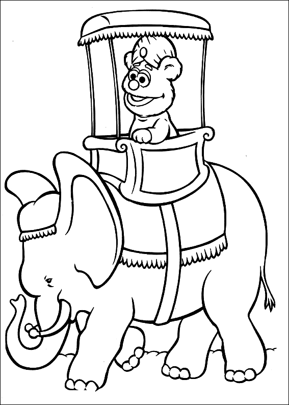 Drawing 2 from Muppet babies coloring page to print and coloring