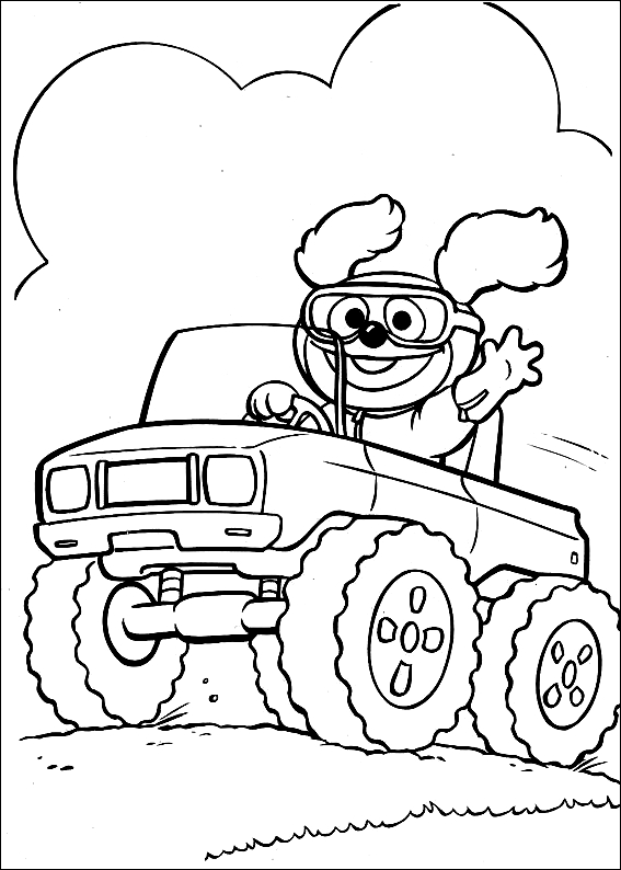 Desenho 8 de Muppet babies para imprimir e colorir