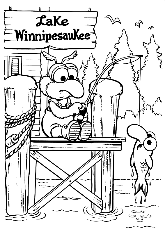 Drawing 9 from Muppet babies coloring page to print and coloring