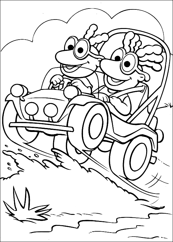 Coloriage 15 de Muppet babies  imprimer et colorier
