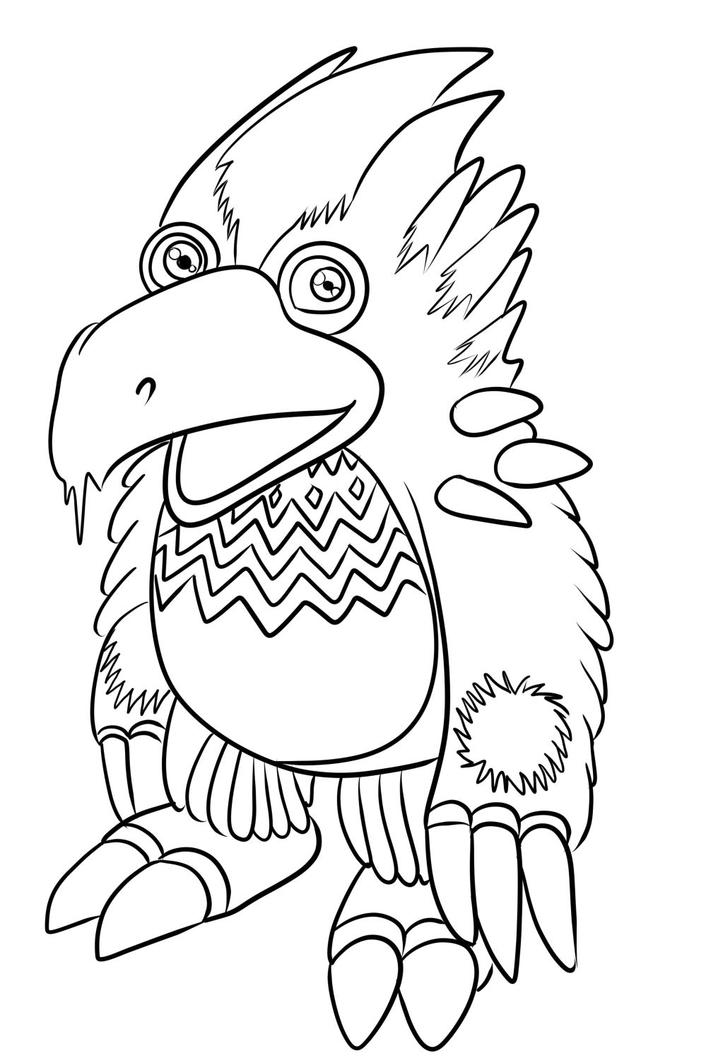 My Singing Monsters 04  coloring page to print and coloring