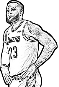 Basketball coloring page