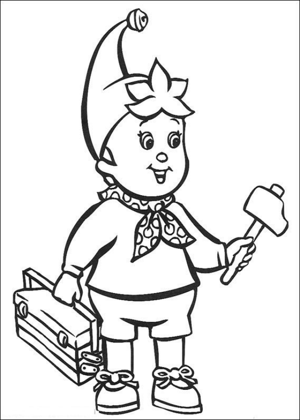 Noddy coloring page - Drawing 1
