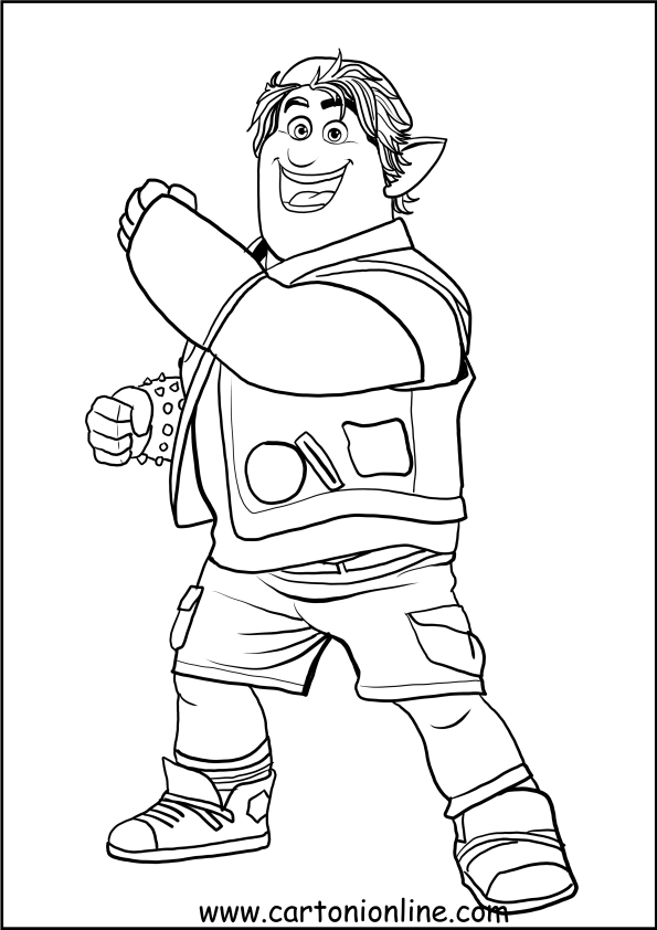 Barley Lightfoot by Onward coloring page to print and color