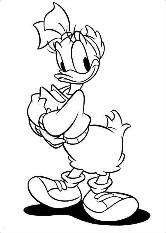 Coloriage 2 de Daisy Duck  imprimer et colorier