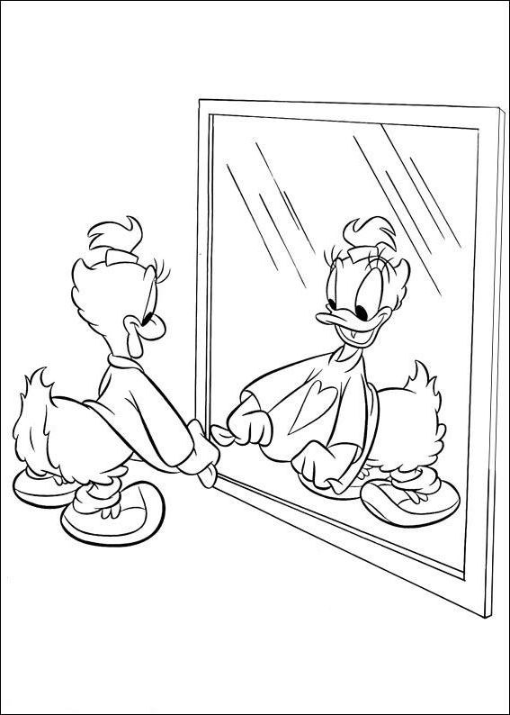 Dibujo 3 de Daisy Duck para imprimir y colorear