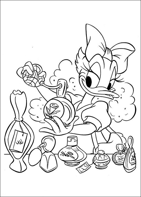 Coloriage 13 de Daisy Duck  imprimer et colorier