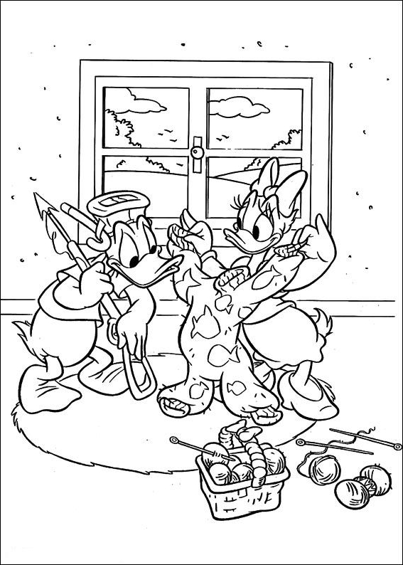 Coloriage 16 de Daisy Duck  imprimer et colorier