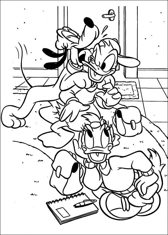 Dibujo 21 de Daisy Duck para imprimir y colorear