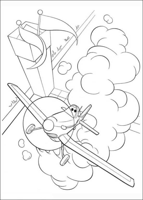 Planes coloring pages to print and coloring - Drawing 6
