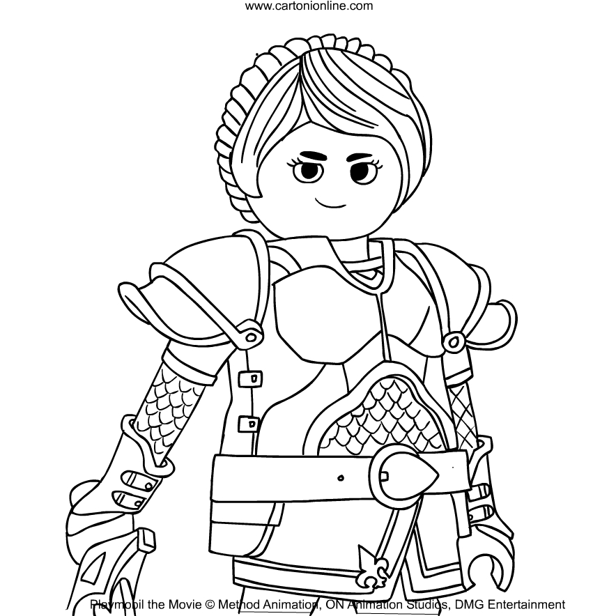 Marla Brenner von Playmobil: Der Film coloring page to print and coloring