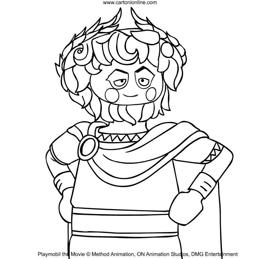 Maximus from Playmobil: The Movie coloring page to print and coloring