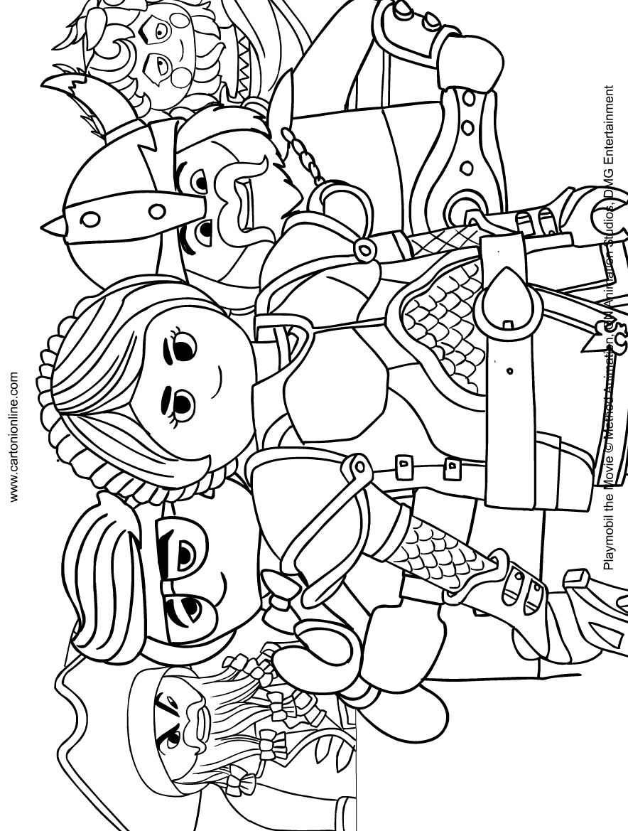 Playmobil: Film coloring page to print and coloring