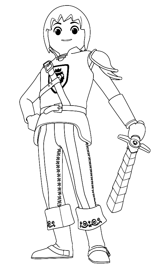 Playmobil Super 4   coloring page to print and coloring - Drawing 2