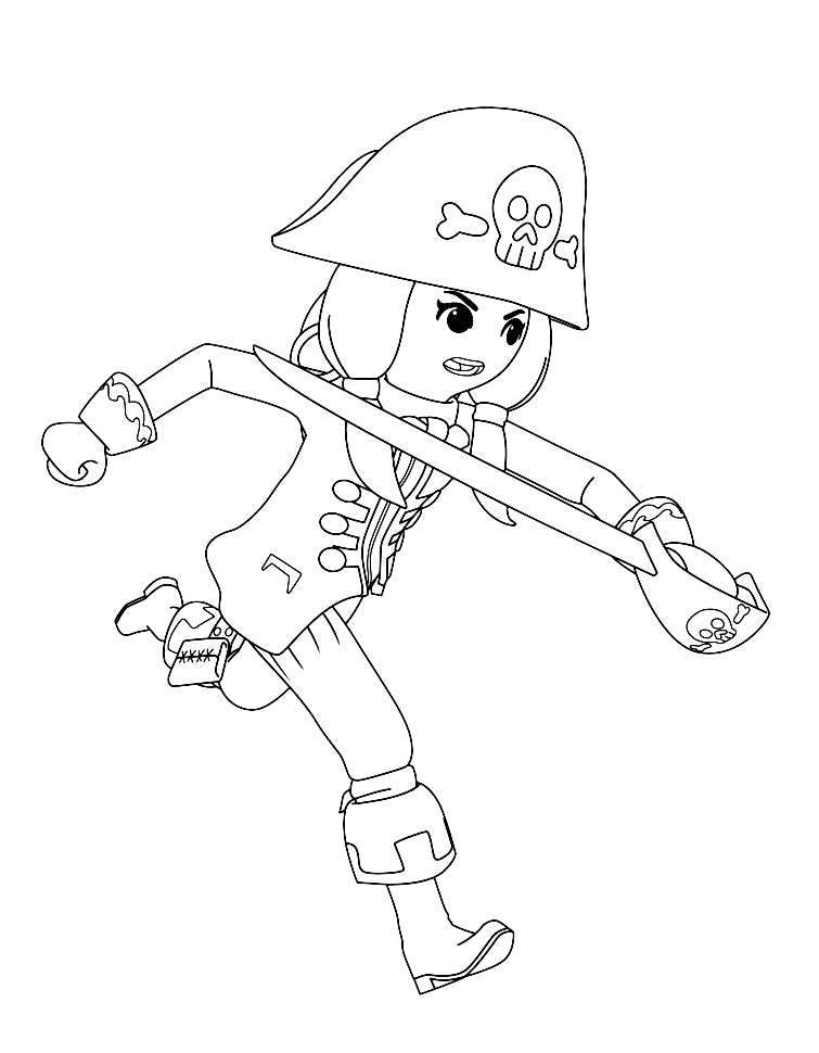 Playmobil Super 4   coloring page to print and coloring - Drawing 4