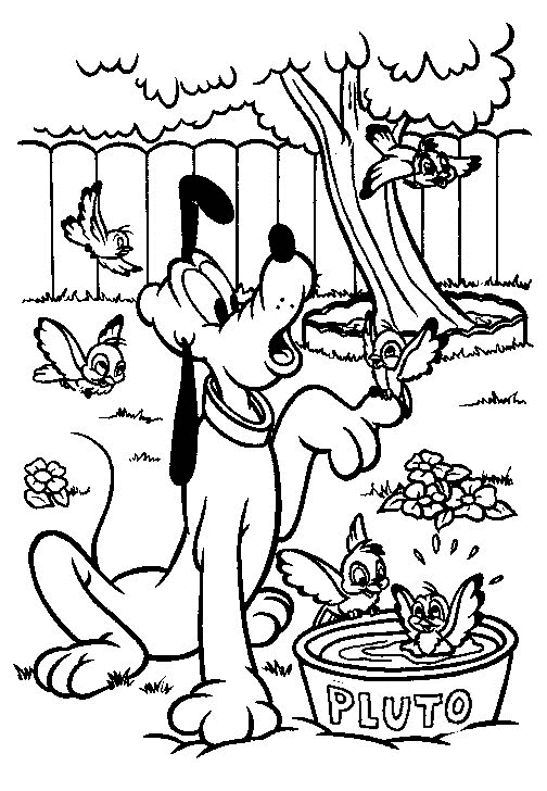 Drawing 11 from Pluto coloring page to print and coloring