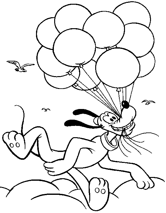 Drawing 13 from Pluto coloring page to print and coloring