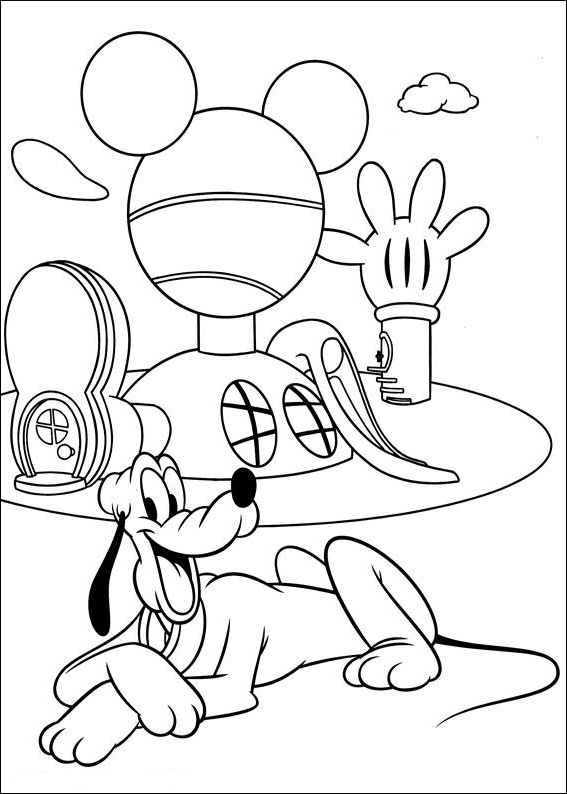 Pluto   coloring page to print and coloring - Drawing 4