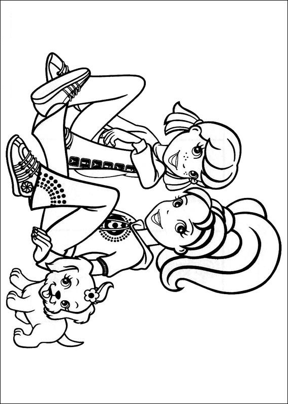 Desenho 8 de Polly Pocket para imprimir e colorir