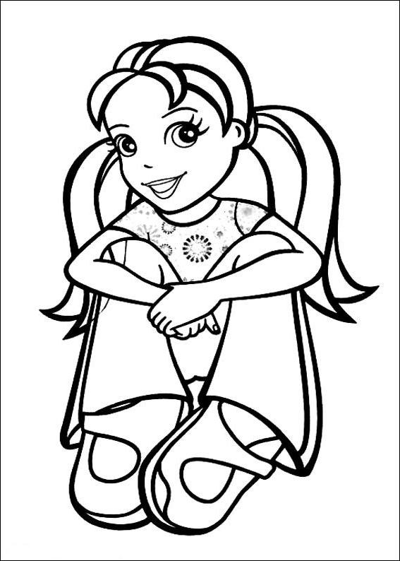 Drawing 15 from Polly Pocket coloring page to print and coloring