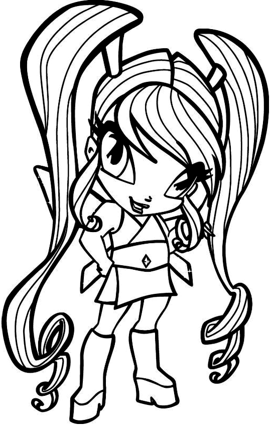 PopPixie drawing 2 to print and color