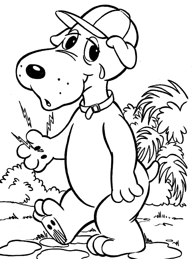 Drawing 3 from Pound Puppies coloring page to print and coloring