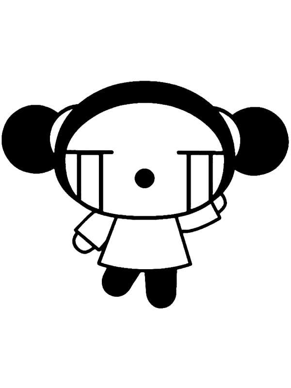 Dibujo 13 Pucca para imprimir y colorear