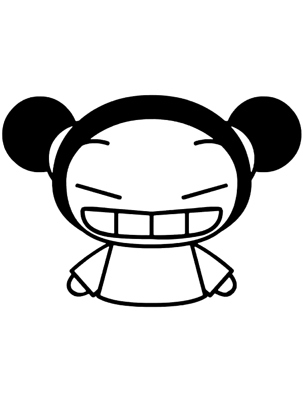 Dibujo 18 Pucca para imprimir y colorear