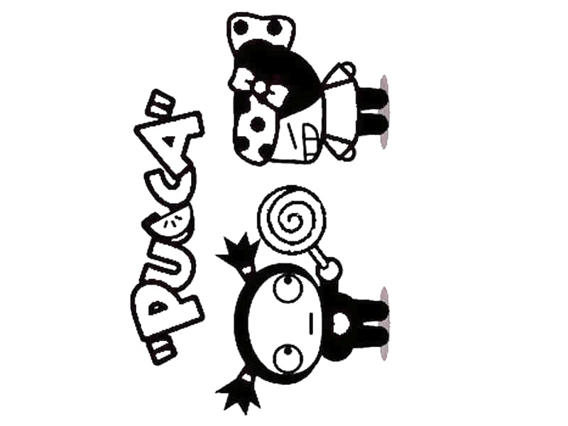 Drawing 21 from Pucca coloring page to print and coloring
